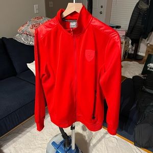 Ferrari puma zip up sweat shirt